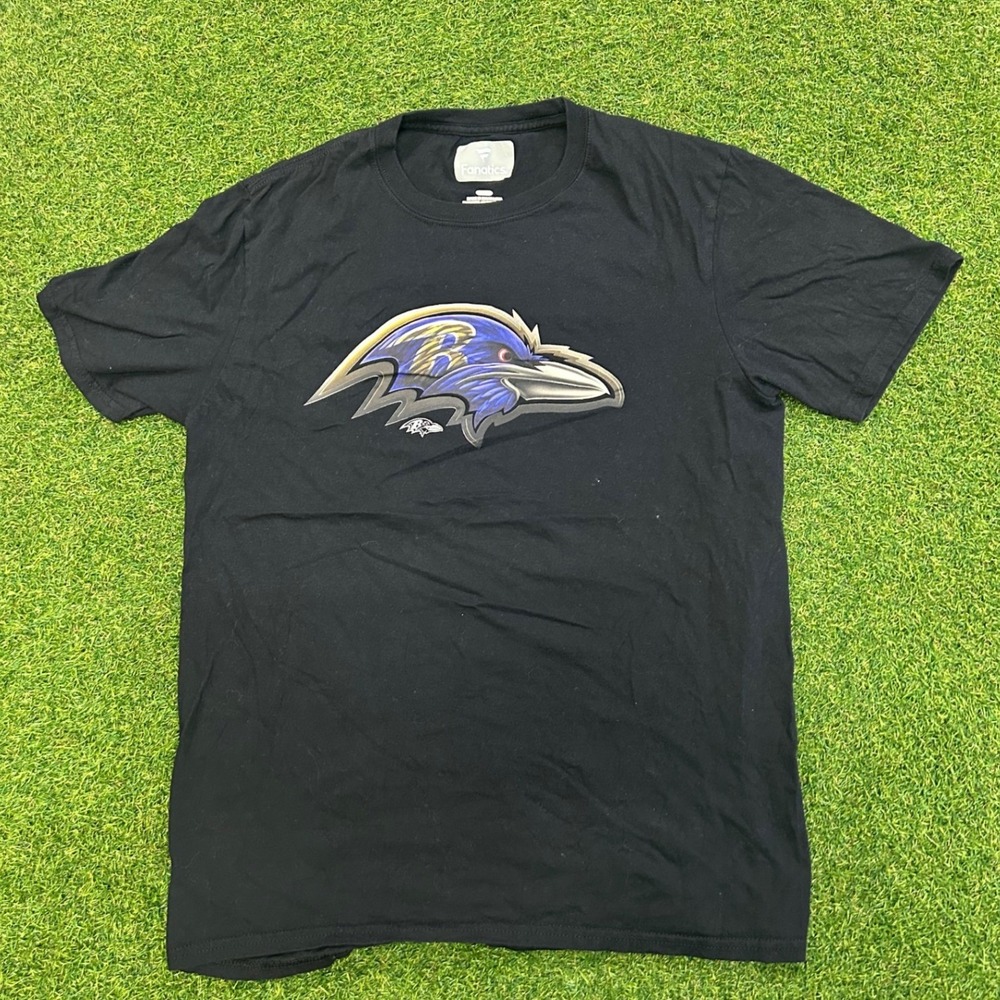 Fanatics Baltimore Ravens NFL Graphic T-Shirt Mens Medium Black Short Sleeve
